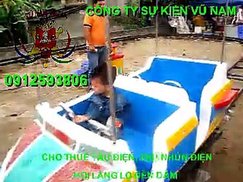 CHO THUÊ TÀU ĐIỆN, THÚ NHÚN ĐIỆN, NHÀ PHAO, BỂ CÂU CÁ 0912593806