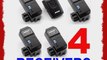 Wireless CT-04 Flash Trigger with 4 Receivers for Nikon SpeedLite Canon SpeedLite Olympus Pentax