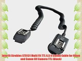 Interfit Strobies STR131 Multi Fit TTL 6.5 ft Coiled Cable for Nikon and Canon Off Camera TTL