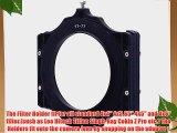 XCSOURCE? Filter Holder   77-77 Ring for Lee Tiffen Singh-Ray Cokin Z Series 4X4 4X6 LF405