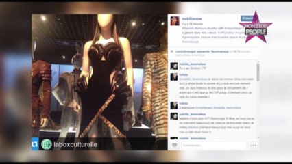 Nabilla rend hommage à Jean-Paul Gaultier pour l'ouverture de son exposition à Paris