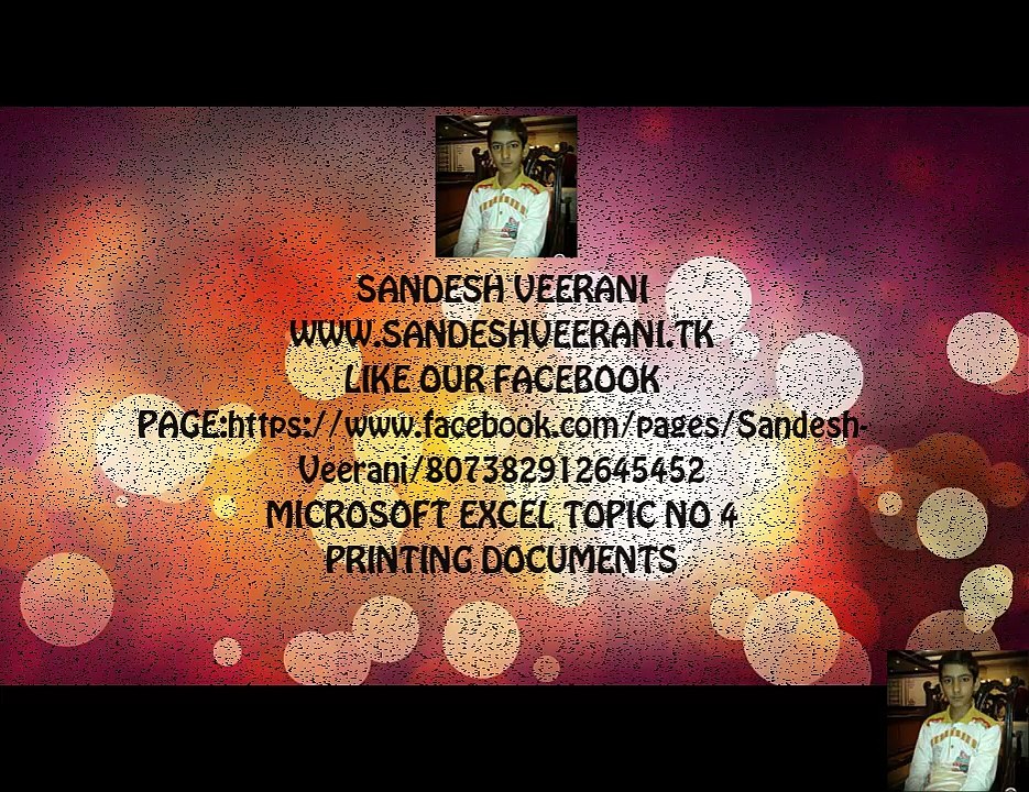 Microsoft Excel Topic No 4 Printing Documents