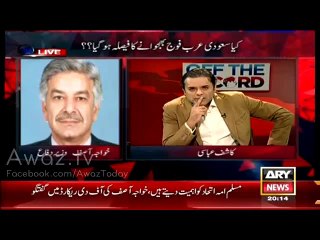 Khawaja Asif Insults Arshad Sharif in Live Show By Now Entertaining His Question
