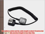 Pixel Super Long 33ft 10 Meter E-TTL Off-Camera Flash Sync Cord for Canon EOS 1D 1D Mk2 5D