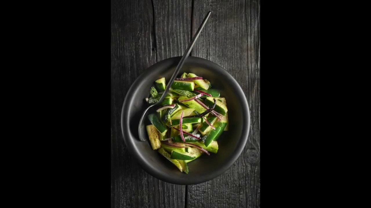 Salade de courgettes vanillée