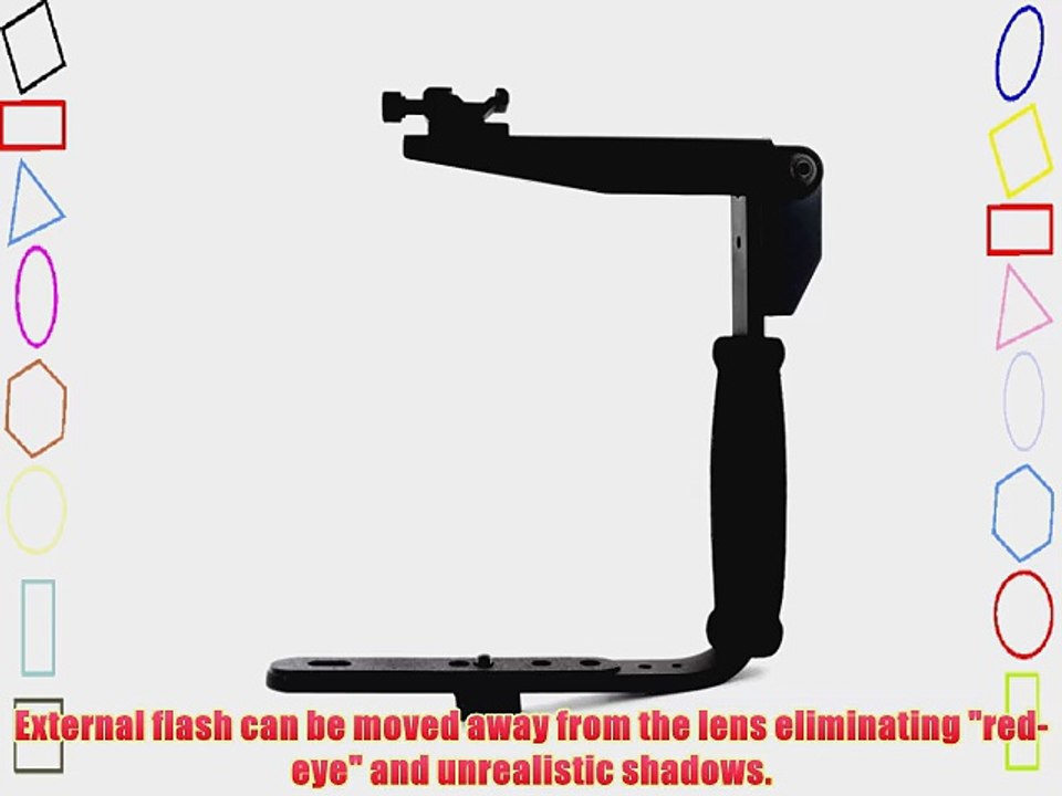 Zykkor Quick Flip Rotating External Flash Bracket for SLR Cameras