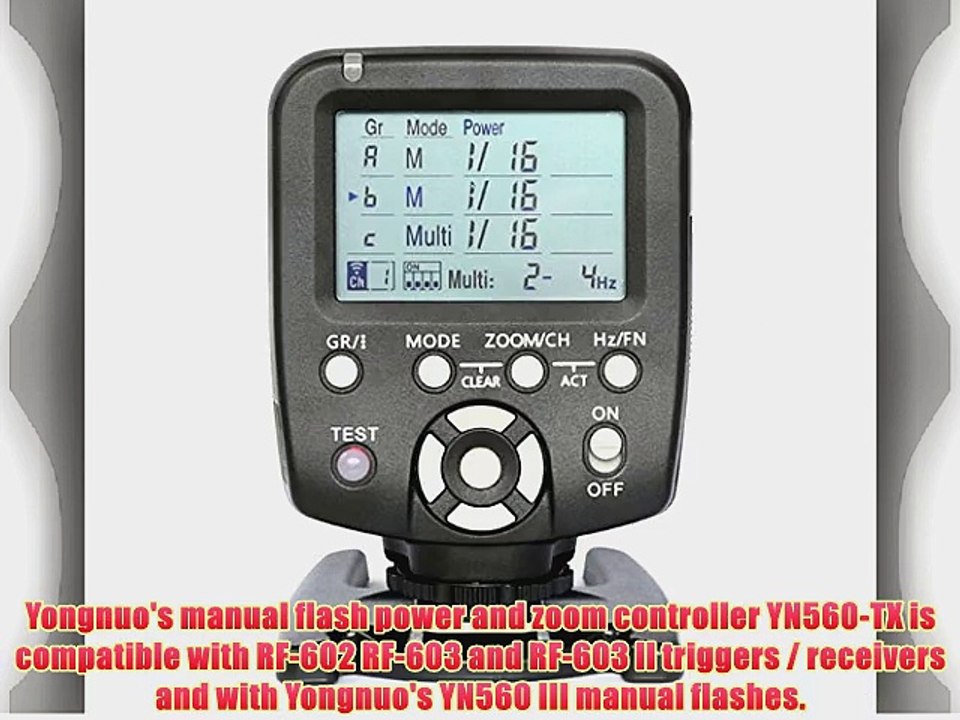 Yongnuo YN560-TX Wireless Flash Controller for Canon EOS 700D 650D 600D 550D 500D 450D 400D