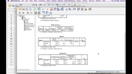 How to Calculate Multiple Linear Regression with SPSS