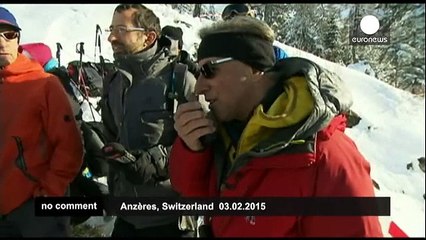 Switzerland - Experiment blasts triggers artificial avalanche - no comment