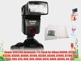 Bower SFD728N Automatic TTL Flash for Nikon D3000 D3100 D3200 D3300 D5000 D5100 D5200 D5300