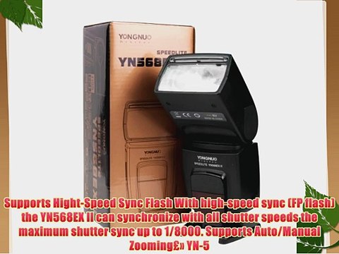 Yongnuo YN-568EX II Master Flash TTL HSS for Speedlite Canon 1Dx 1Ds series 1D series 5DIII