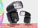 Etekcity Professional YN-560 II Flash Speedlite Speedlight w LCD Screen for Canon EOS Rebel