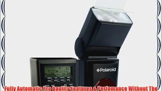Polaroid PL-144AZ Studio Series Digital Power Zoom TTL Shoe Mount AF Flash With LCD Display