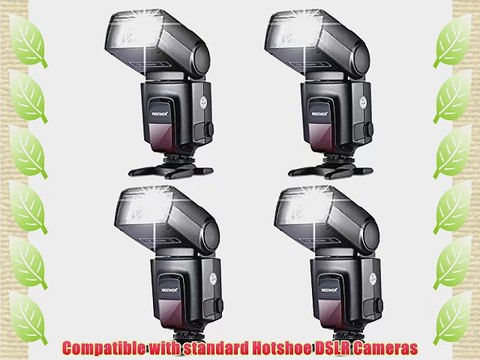 Neewer FOUR TT520 Flash Speedlites for Canon Nikon Sony Panasonic Olympus Fujifilm Pentax Sigma