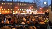 Thousands gather across France for Charlie Hebdo demonstrations - no comment