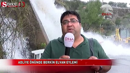 Santral kapağı açılınca yolları su bastıa