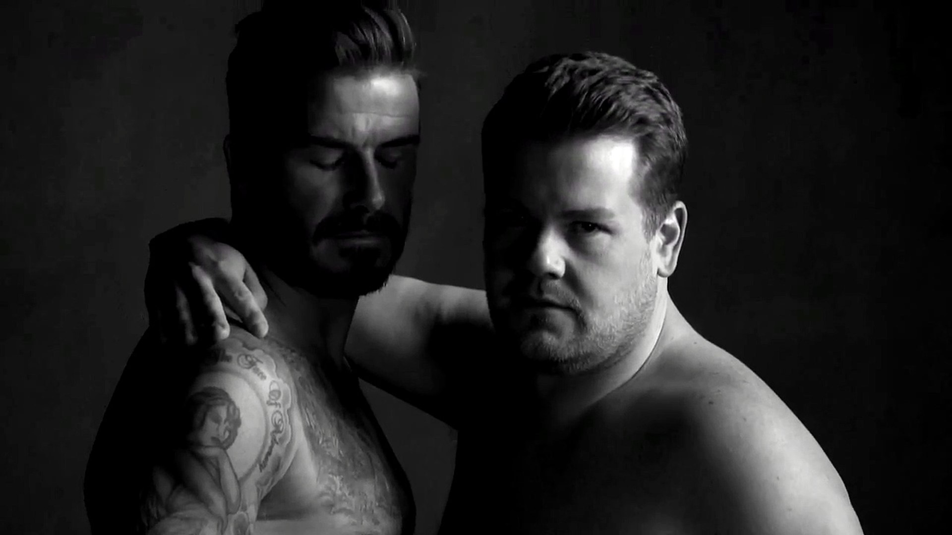 David Beckham e James Corden em uma campanha publicitária pra lá de engraçada