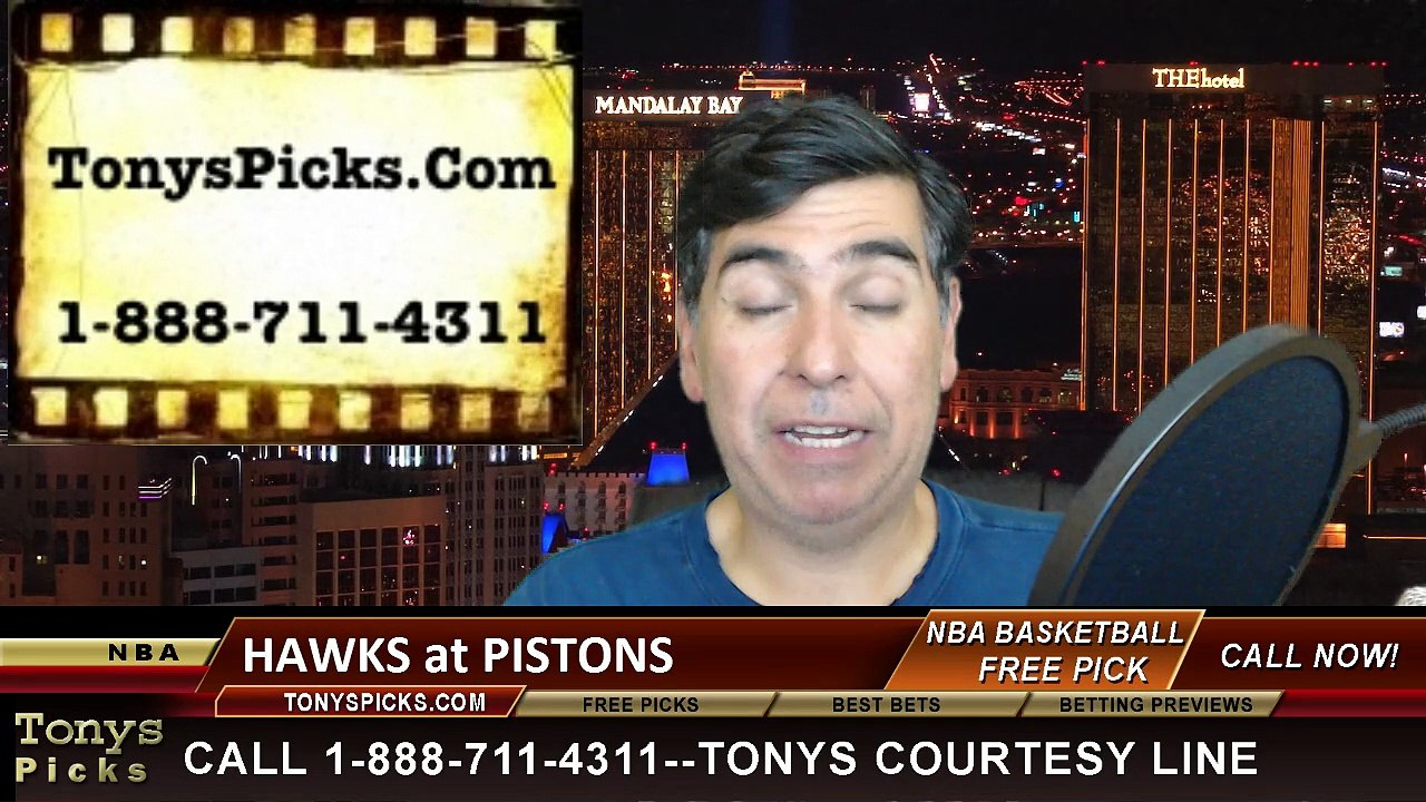 Detroit Pistons vs. Atlanta Hawks Free Pick Prediction NBA Pro Basketball Odds Preview 3-31-2015