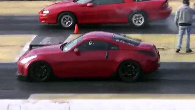 AMERICAN MUSCLE CARS vs. IMPORT CARS RACING THE 1/4 MILE