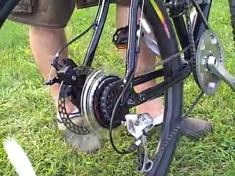 Motorized Bicycle with Jackshaft Kit