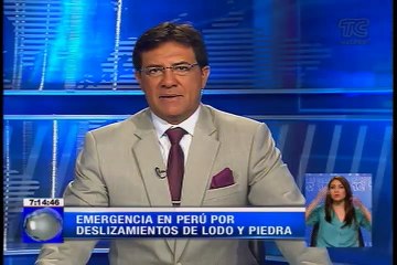 Emergencia en Perú por deslizamientos de lodo y piedra