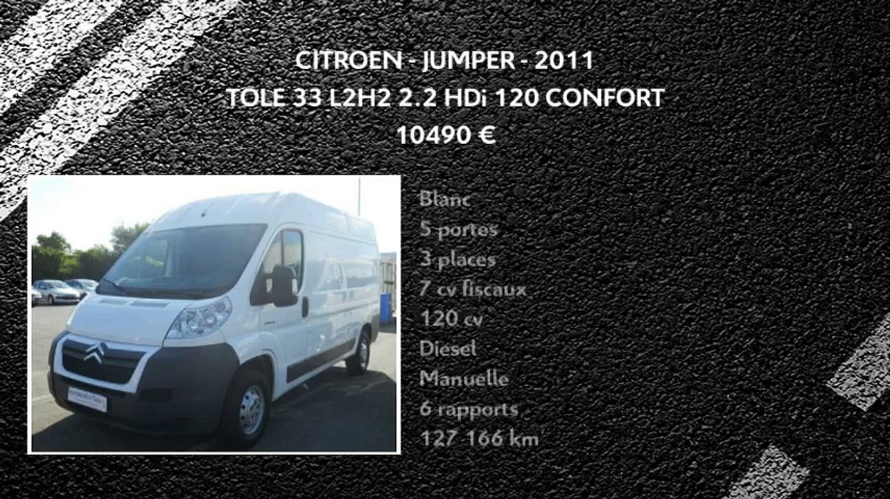 Annonce Occasion CITROëN Jumper TOLE 33 L2H2 2.2 HDi 120 CONFORT 2011