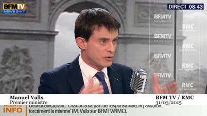 Départementales : Valls fait le service après vente