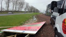 Beelden van stormschades in Groningen - RTV Noord