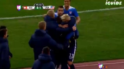 Brek Shea goal 0:1 | Switzerland vs USA  -  31/03/2015