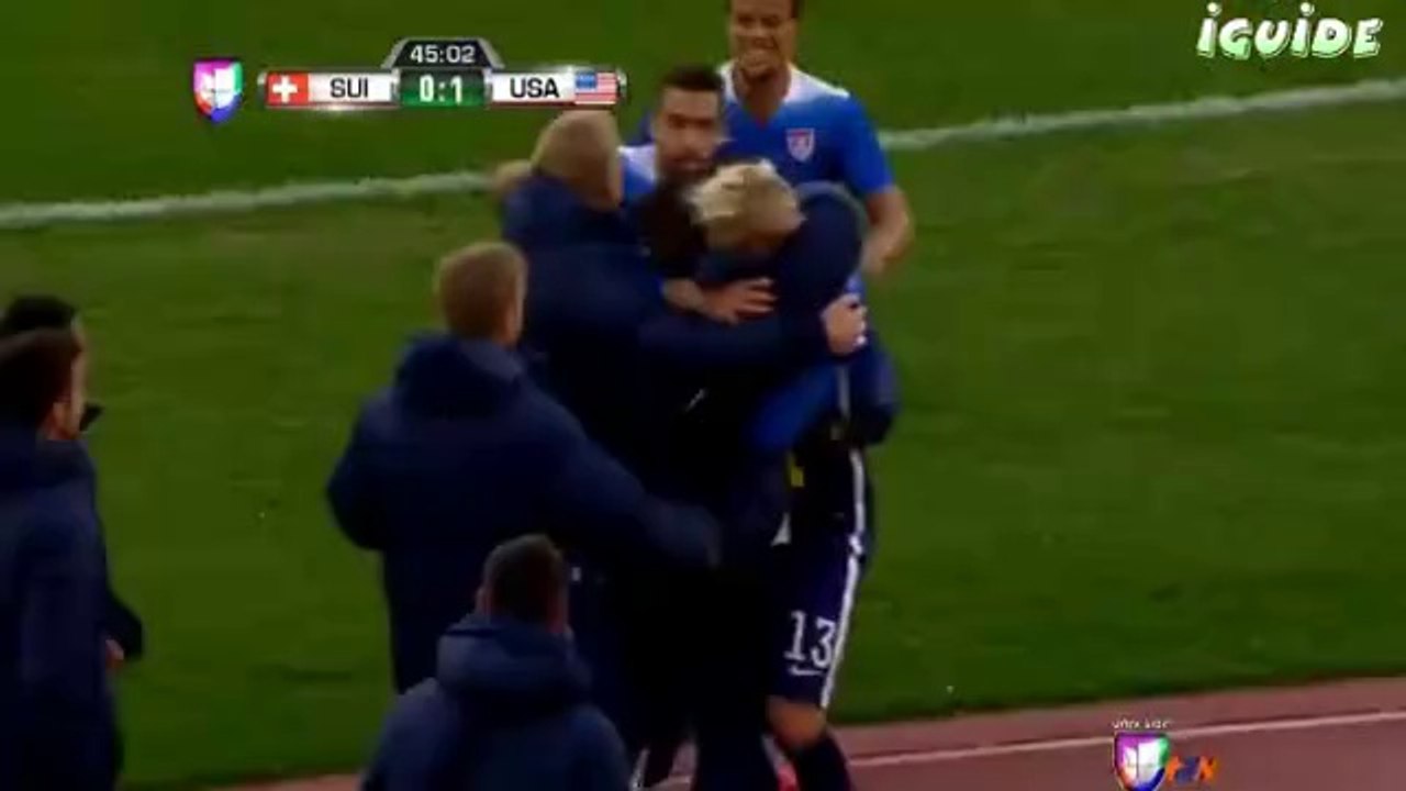 Brek Shea goal 0:1 | Switzerland vs USA  -  31/03/2015