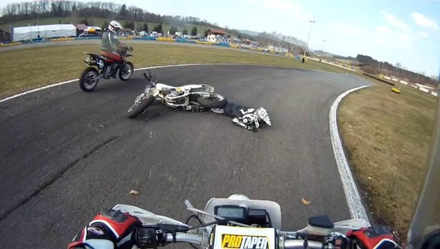 Supermotard - Circuit de l'Enclos en Yamaha TTS 600 - 2013.04.01
