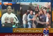 PTI Leader Imran Ismail Press Conference Against MQM Goons In Karachi - 31 March 2015