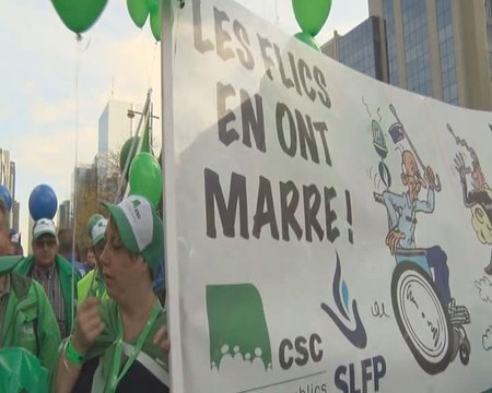 Pensions: les syndicats policiers menacent de mener des actions fin avril