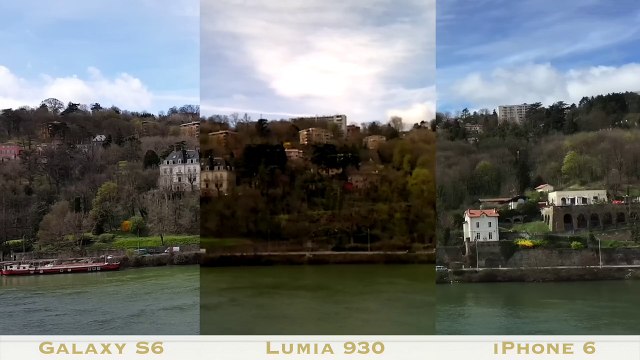 Comparatif capture vidéo Galaxy S6 VS Lumia 930 VS iPhone 6