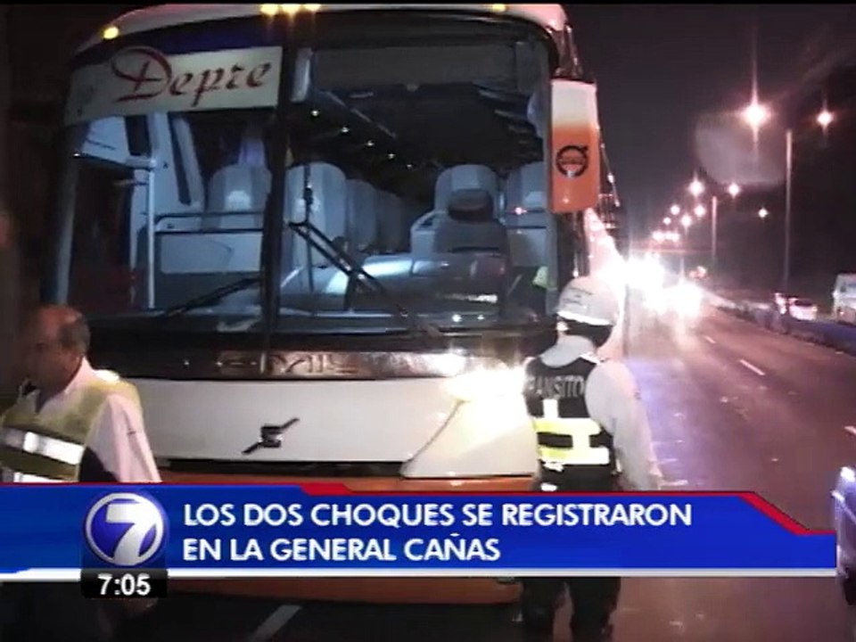Conductor en aparente ebriedad provoca dos choques en la General Cañas