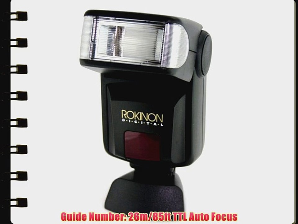 Rokinon D870AF-PK D870AF Digital TTL Flash for Pentax (Black)