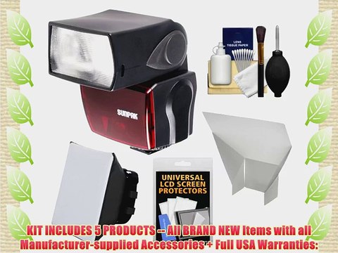 Sunpak PF30X / DigiFlash 2800 iTTL Electronic Flash Unit with Soft Box Reflector Accessory