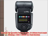 Nissin Di-700 Speedlite Flash for Canon 24-200mm Focal Length Coverage 1/800-1/30000 Sec Flash