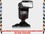 Bower SFD728C TTL Autofocus Flash for Canon Rebel T4i 650D T3 EOS 1100D T3i EOS 600D