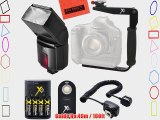 500EX Pro Series Digital DSLR Dedicated Camera Flash PRO Kit for Canon Digital EOS Rebel SL1