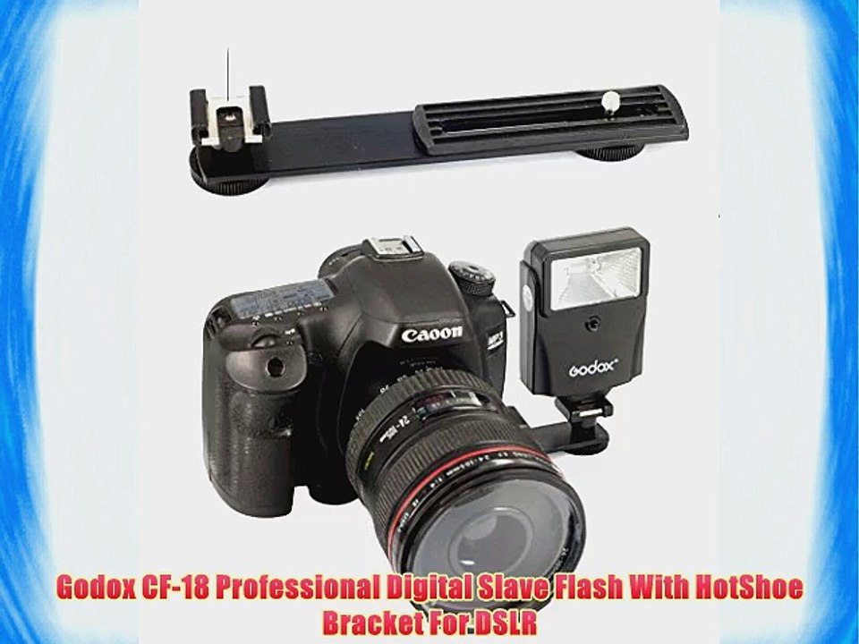 Godox CF-18 Professional Digital Slave Flash With HotShoe Bracket For DSLR