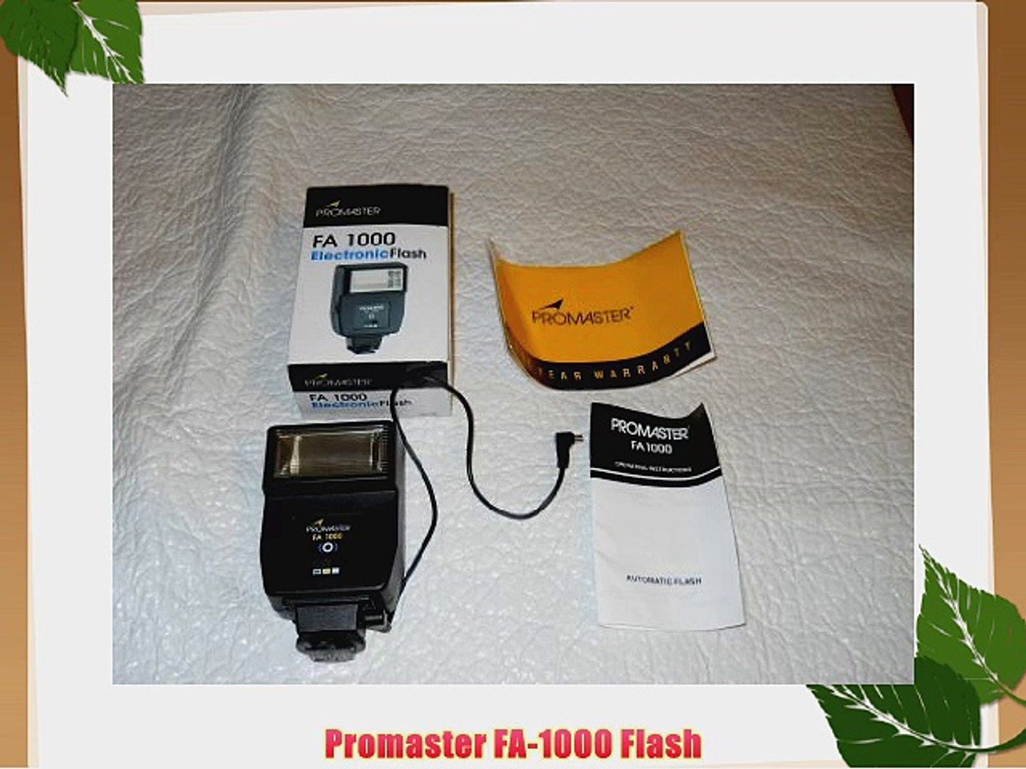 Promaster Fa 1000 Flash Video Dailymotion