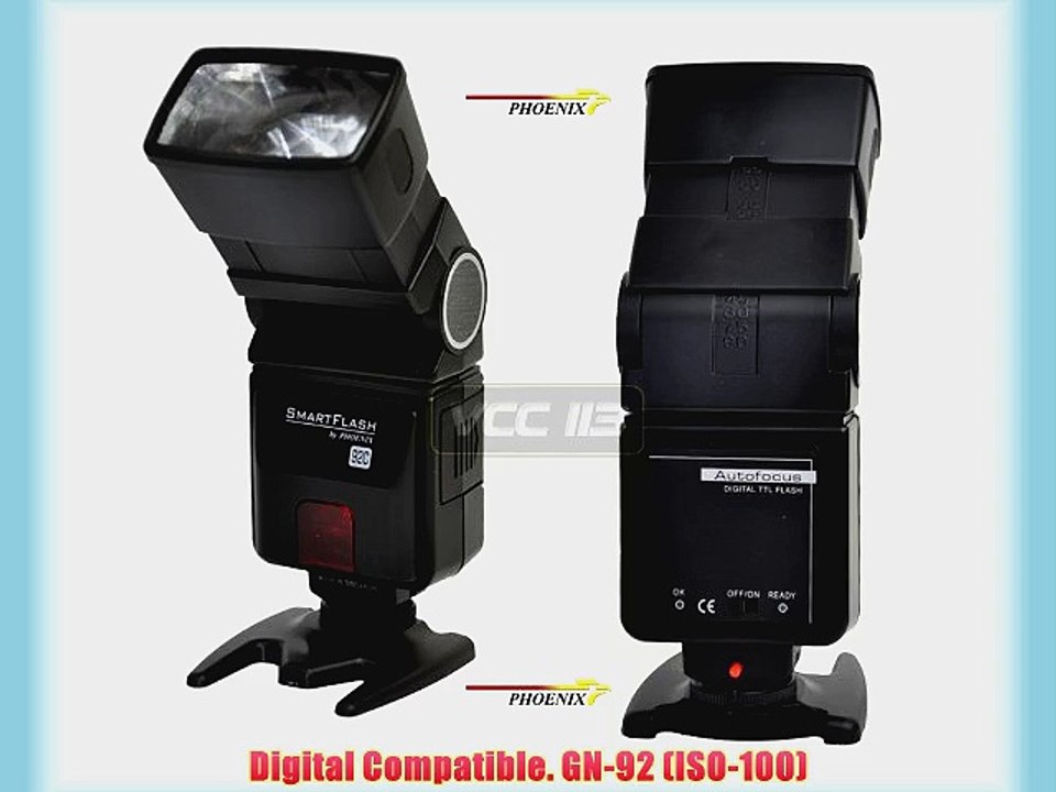 Phoenix P04472 SmartFlash SF-92C Zoom Bounce Swivel Flash for Canon ETTL-II