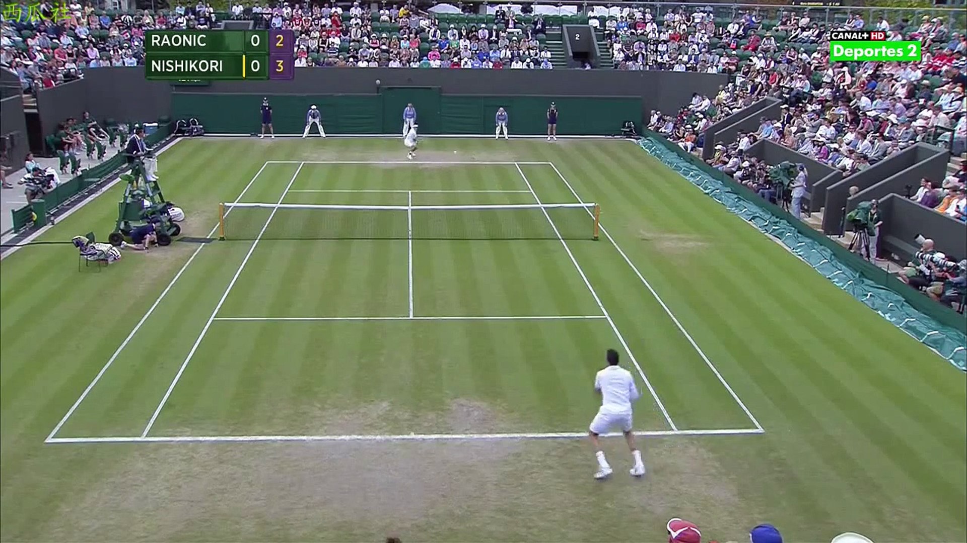 Milos Raonic Vs Kei Nishikori 2014 Wimbledon Men Singles R4