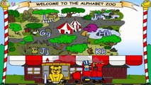 Zoo Animals Alphabet Learning, ABC Train, Funny Game for Babies and Kids, Exercises for Preschoolers