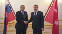 Cumhurbaşkanı Erdoğan Slovakya Millî Konsey Başkanı Peter Pellegrini ile Görüştü