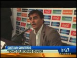 Gustavo Quinteros rinde informe previo al  partido Ecuador-Argentina
