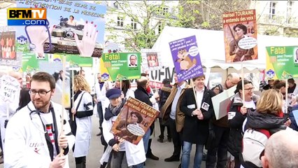 Médecins et buralistes manifestent contre le projet de loi de santé