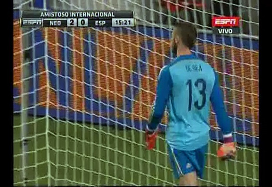 España vs. Holanda: la cara de Iker Casillas tras gol naranja