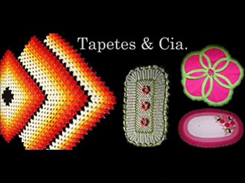 Tapetes de crochê em vários modelos - Tapetes & Cia